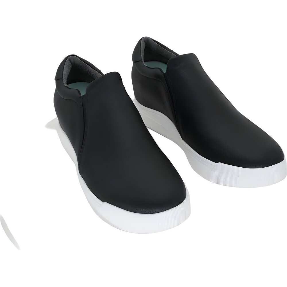 Dr. Scholl's Black and White Casual Wedge Shoes